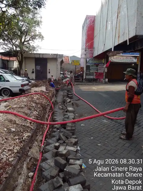 Gambar sampul untuk Update Proyek Galian Kabel Pasar Segar Cinere: Tanam Kabel hingga Pemadatan